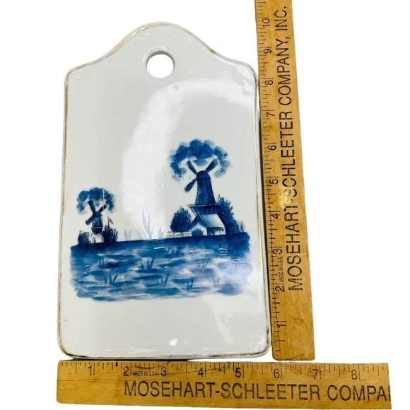 Holland Tile Antique Windmill Bread and Cheese Cutting Board Plate Collectible - Picture 4 of 9